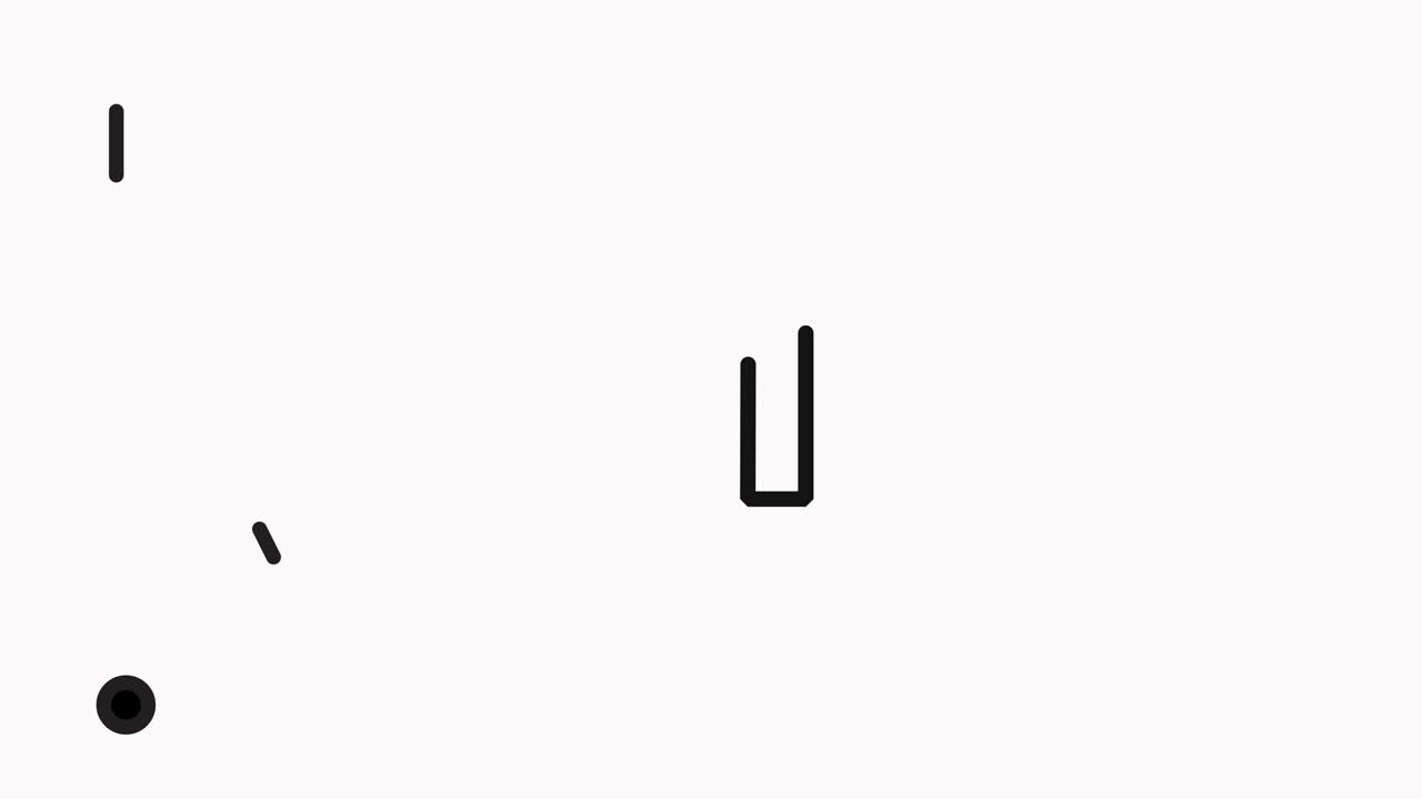 마그네틱 필드 플래트 라인 아이콘 애니메이션 (alpha)