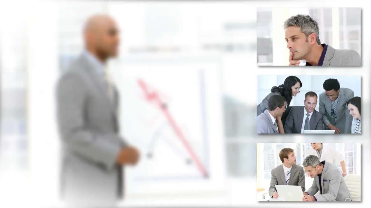 사무실 에서 일 하는 사업가