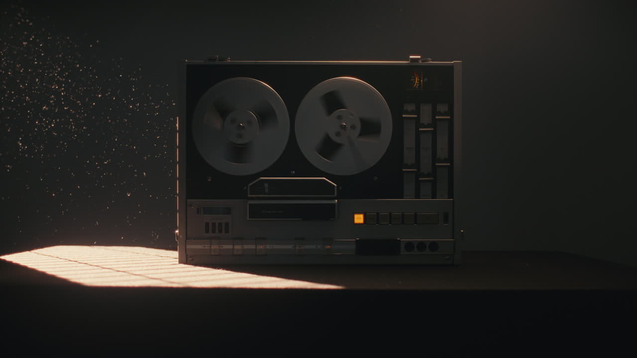 A vintage tape recorder on the table