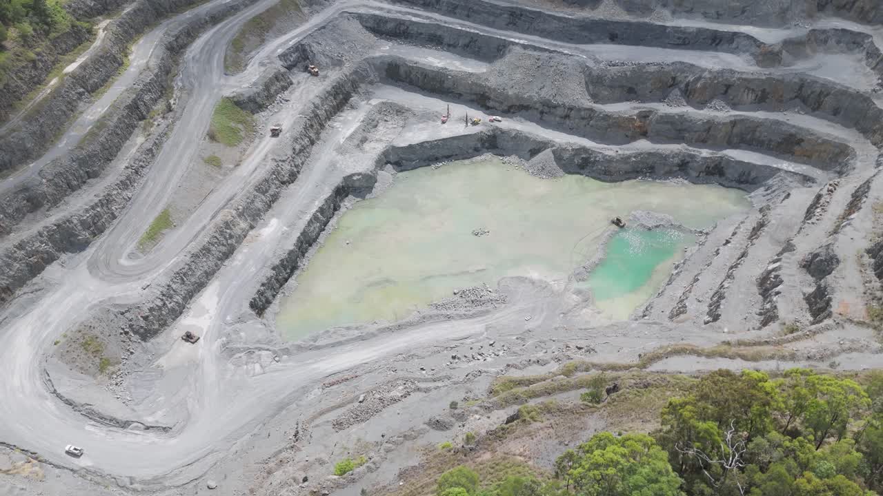 Aerial View of Quarry Operations