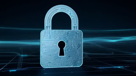 padlock representing cybersecurity and data protection