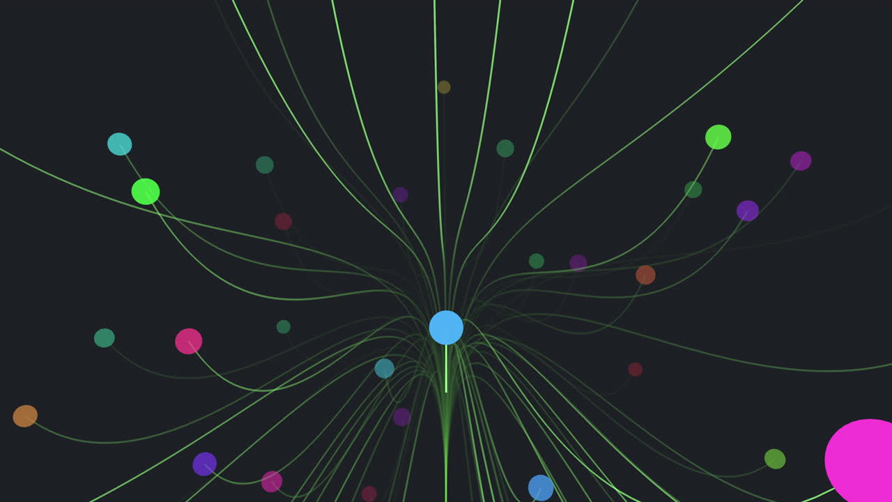 vibrantes formas de red de puntos interconectados con un patrón cautivador parecido a una red