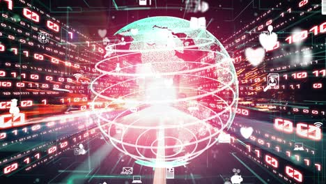 redes sociales globales futuristas, redes de personas y intercambio tácito de datos digitales
