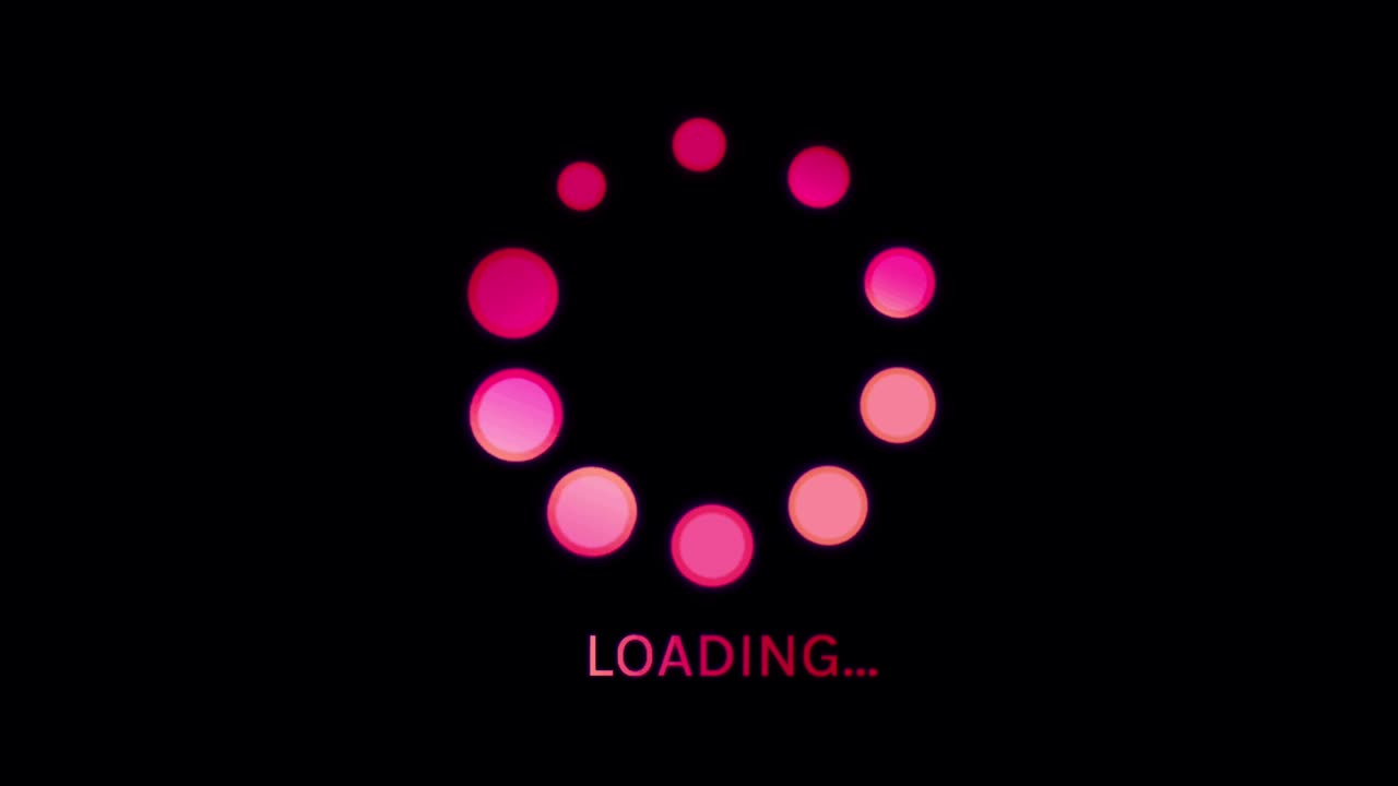 Animation colorful loading circle.