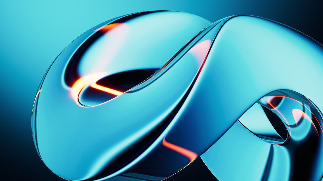 fondo de vidrio de gradiente azul abstracto con transiciones suaves de color, renderización 3d.