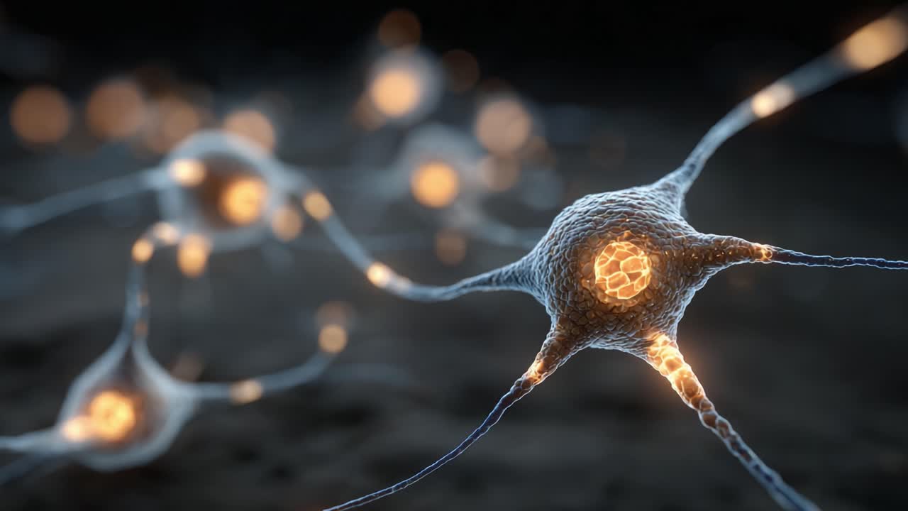 Exploring the Intricate World of Neurons: A Close-Up View of Electrifying Neural Connections Illuminating the Pathways of Communication Within the Brain