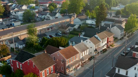 aerial of manheim pennsylvania usa