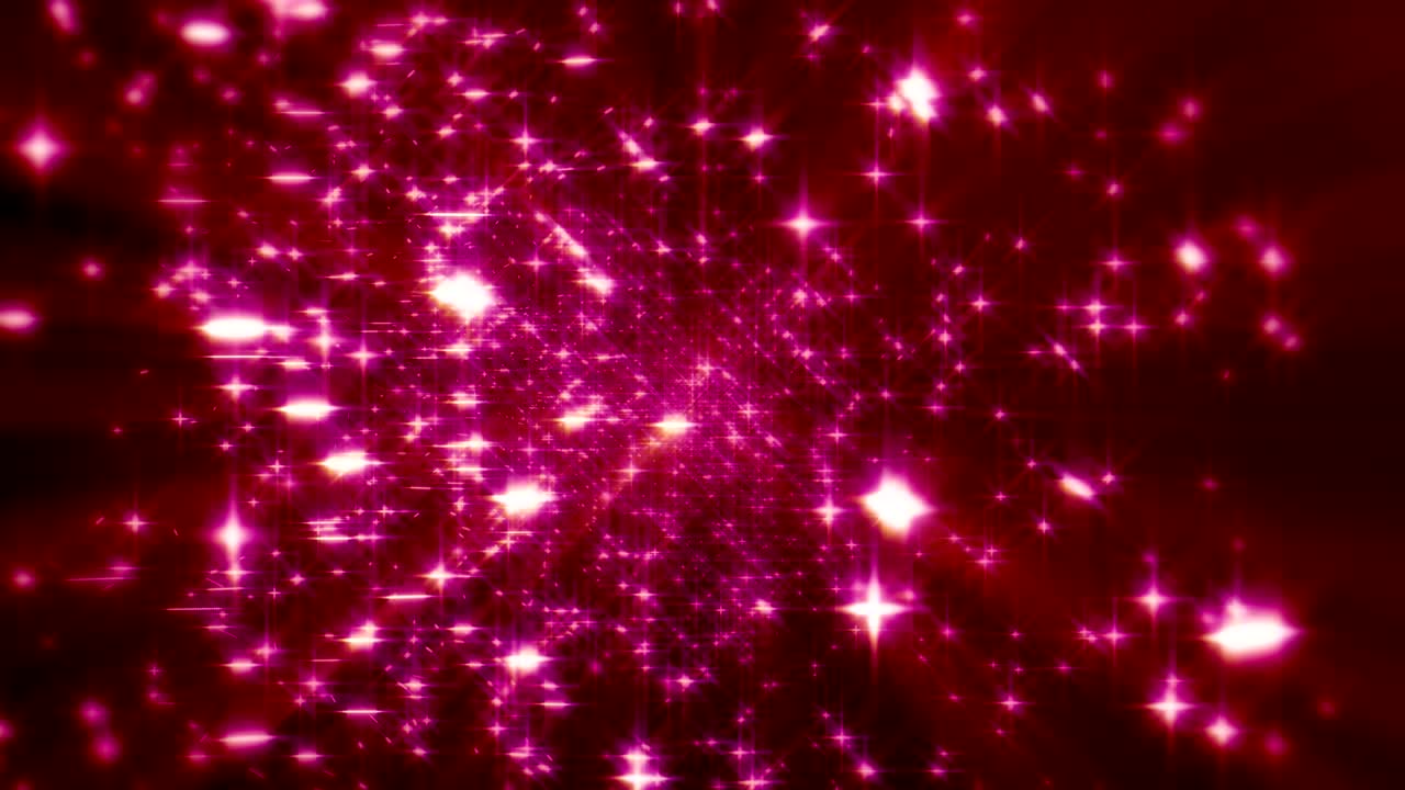 las estrellas de partículas bailan en el espacio 4k