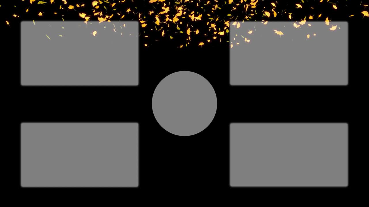 가을 잎 입자 유튜브 엔드 카드 엔딩 스크린 모션 그래픽