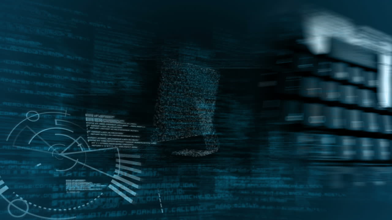 pantalla futurista que muestra a alguien usando el teclado