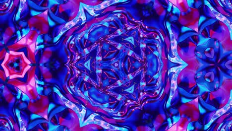 3d stylish abstract looped bg like wavy symmetrical pattern like kaleidoscopic structure with waves, multicolor liquid glass with beautiful gradient colors. 4k trendy colorful fluid animation