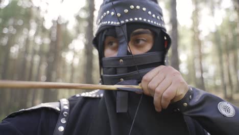 archer mongolian soldier in historical period.