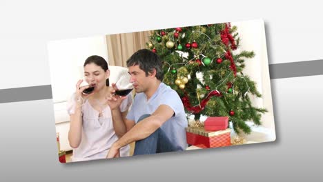 familias amorosas en la época de navidad