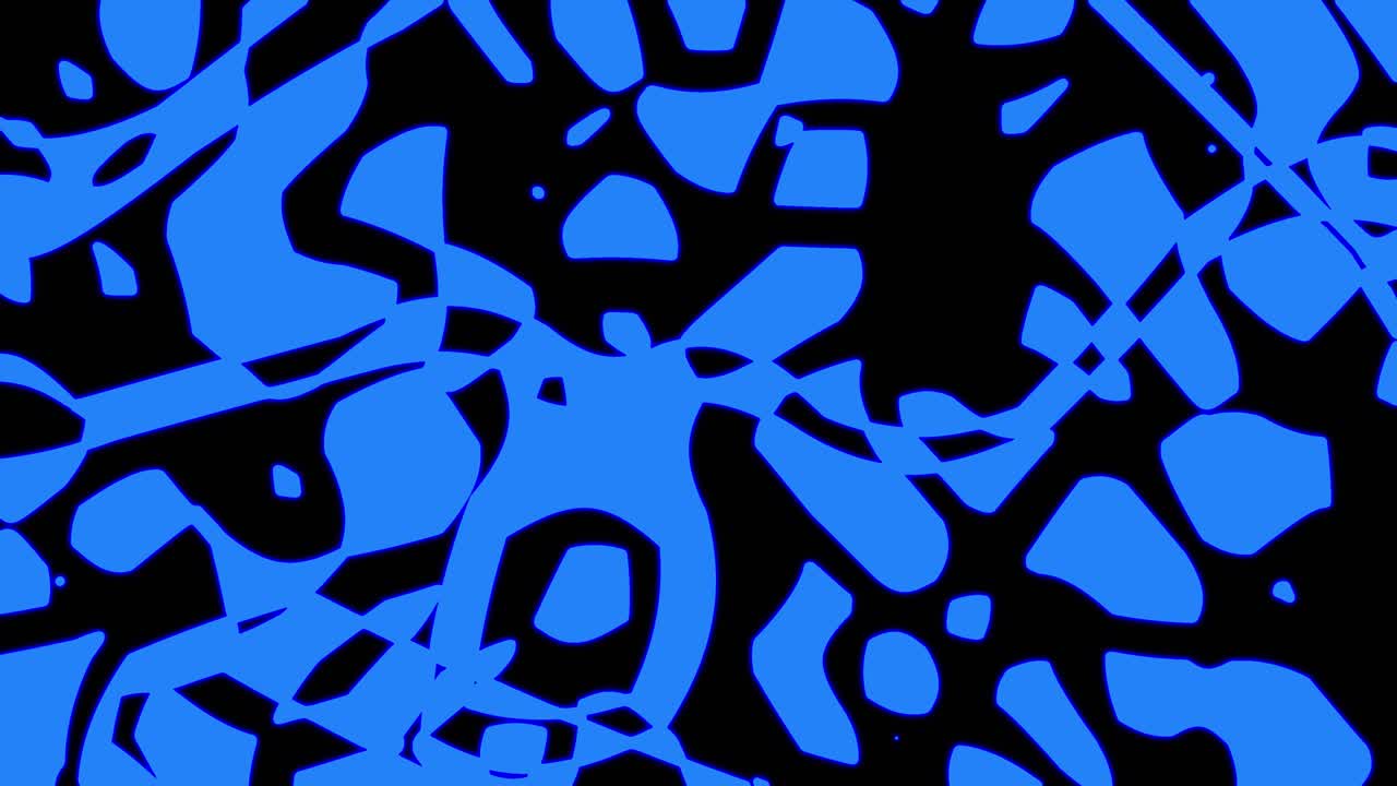 fondo de patrón geometrico sin costuras azul abstracto. rayas abstractas bucle de caleidoscopio. rápido psicodélico colorido kaleidoscopio vj fondo. discoteca fondo de movimiento abstracto. efecto caleidoscope