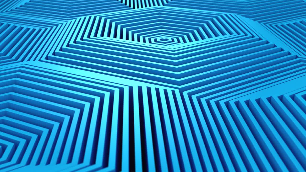 Hexagons Formed A Wave