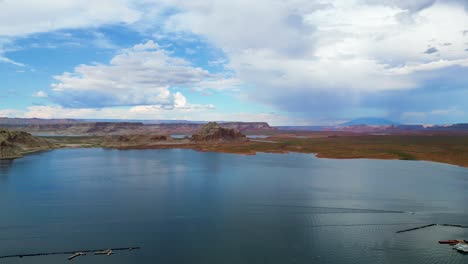 monument valley and lake powell, american west, aerial panorama