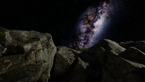 4k astrophotography star trails over sandstone canyon walls.