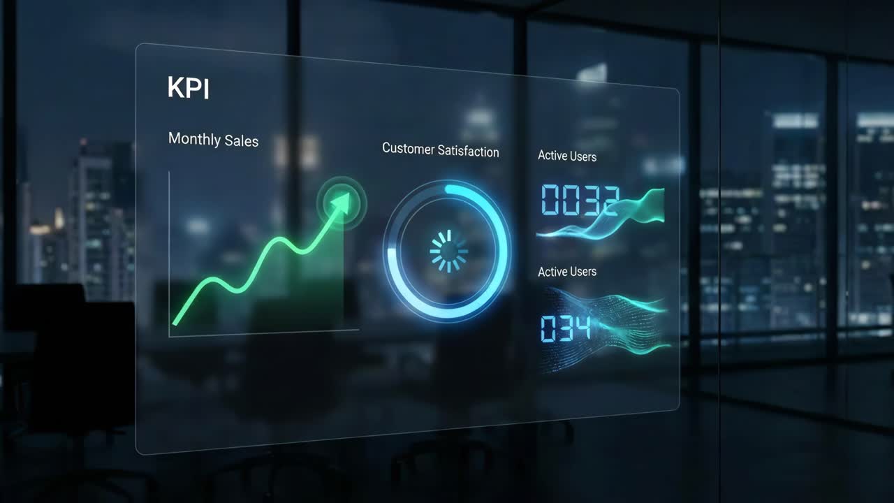 KPI Dashboard Displaying Business Metrics