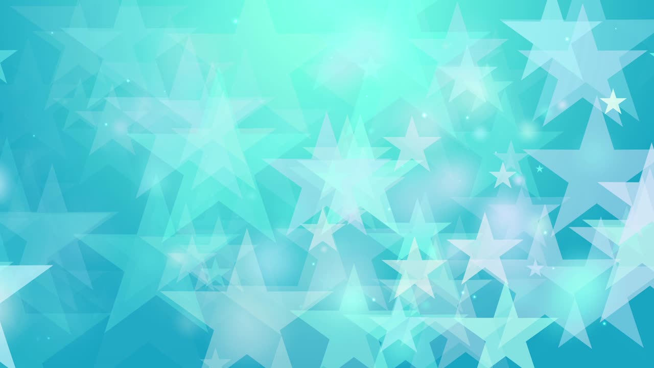 4k 청정 블루 스타 보케 애니메이션 배경 원활한 루프