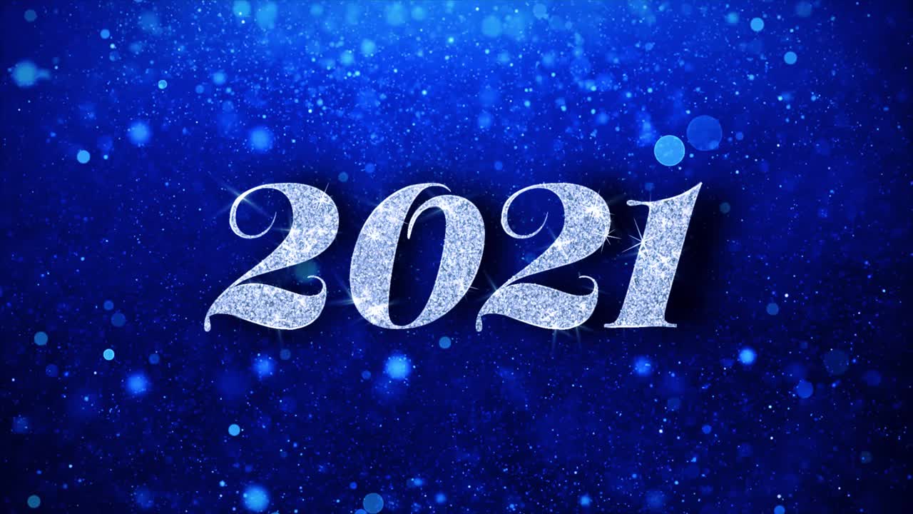 2021 Sparkling New Year's Background