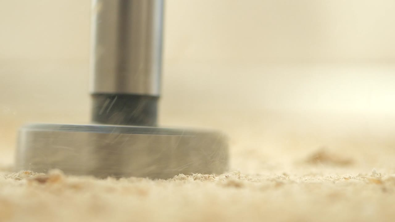 perforación de madera con perforación eléctrica