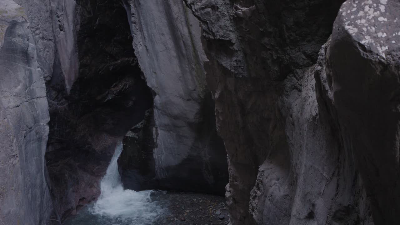 Waterfall in a Canyon