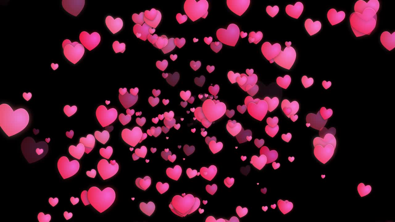 심장 마크 입자 애니메이션 모션 그래픽