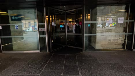 people entering the national museum of scotland