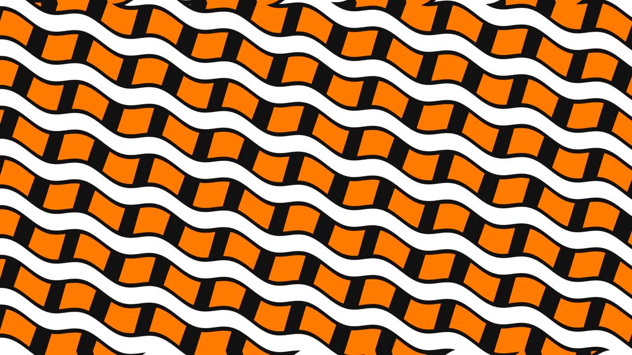 patrón de video gráfico 2d con efecto de onda, que gira hacia la izquierda