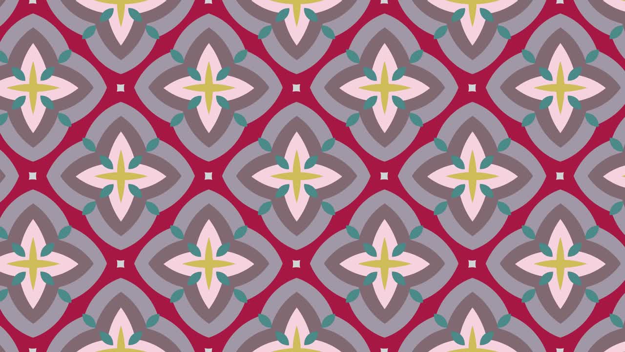 diseño de patrón sin costuras animado flotante