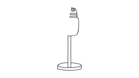 doodle animation of microphone icon. drawing video of doodle microphone  illustration. microphone  doodle video on white background