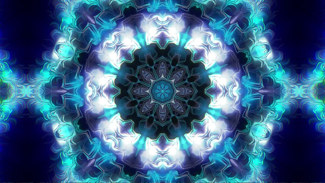 abstracto patrón de mandala brillante