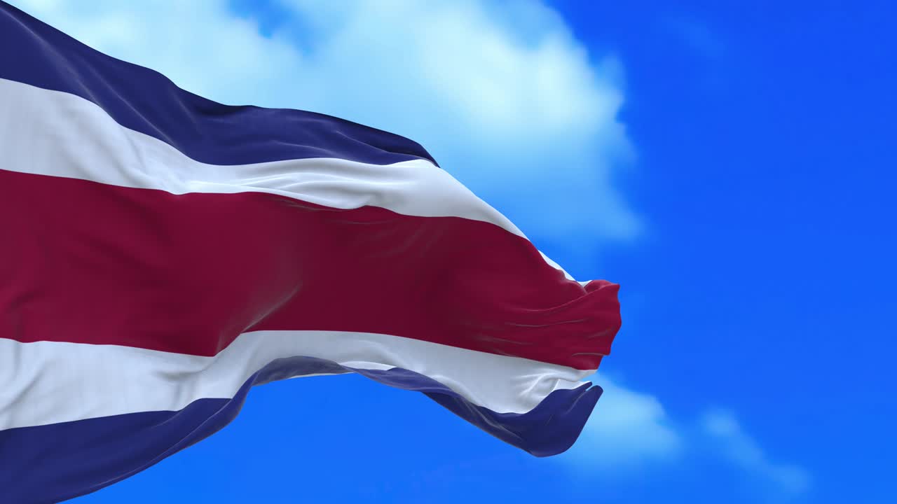 беспрерывный цикл флага коста-рики.