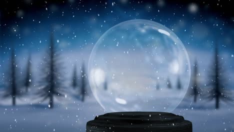 globo de nieve vacío
