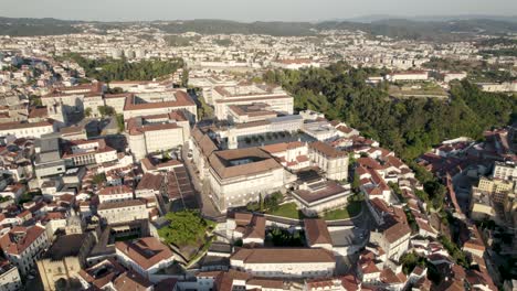 coimbra university and iconic coimbra cityscape, portugal