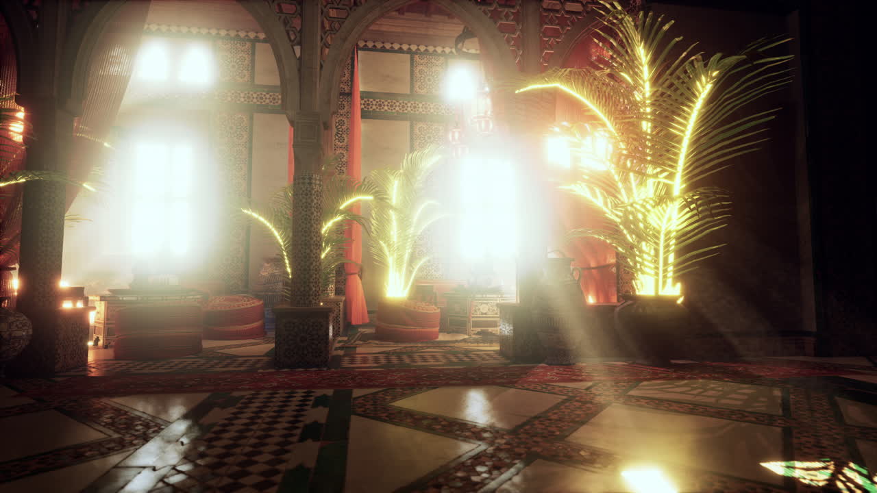 모로코 궁전 인테리어 디자인