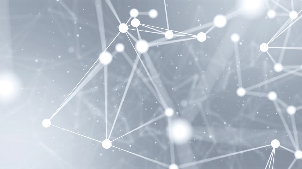 el plexo abstracto 3d da forma a la conexión y el concepto de la web en el fondo del bucle.