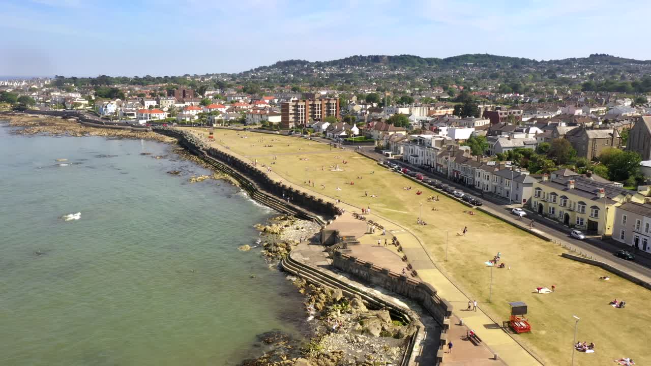 sandycove 해안선, dun laoghaire rathdown, 더블린, 아일랜드