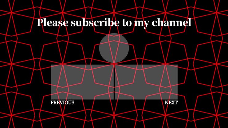 Geometric pattern black background end card motion graphics