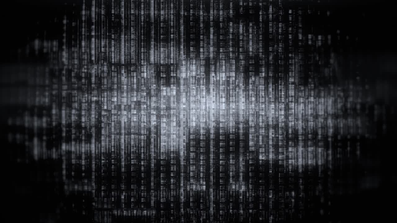 Flickering Digital Data Stream Abstract Background