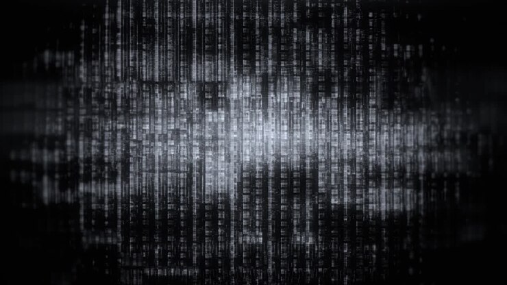 Flickering Digital Data Stream Abstract Background