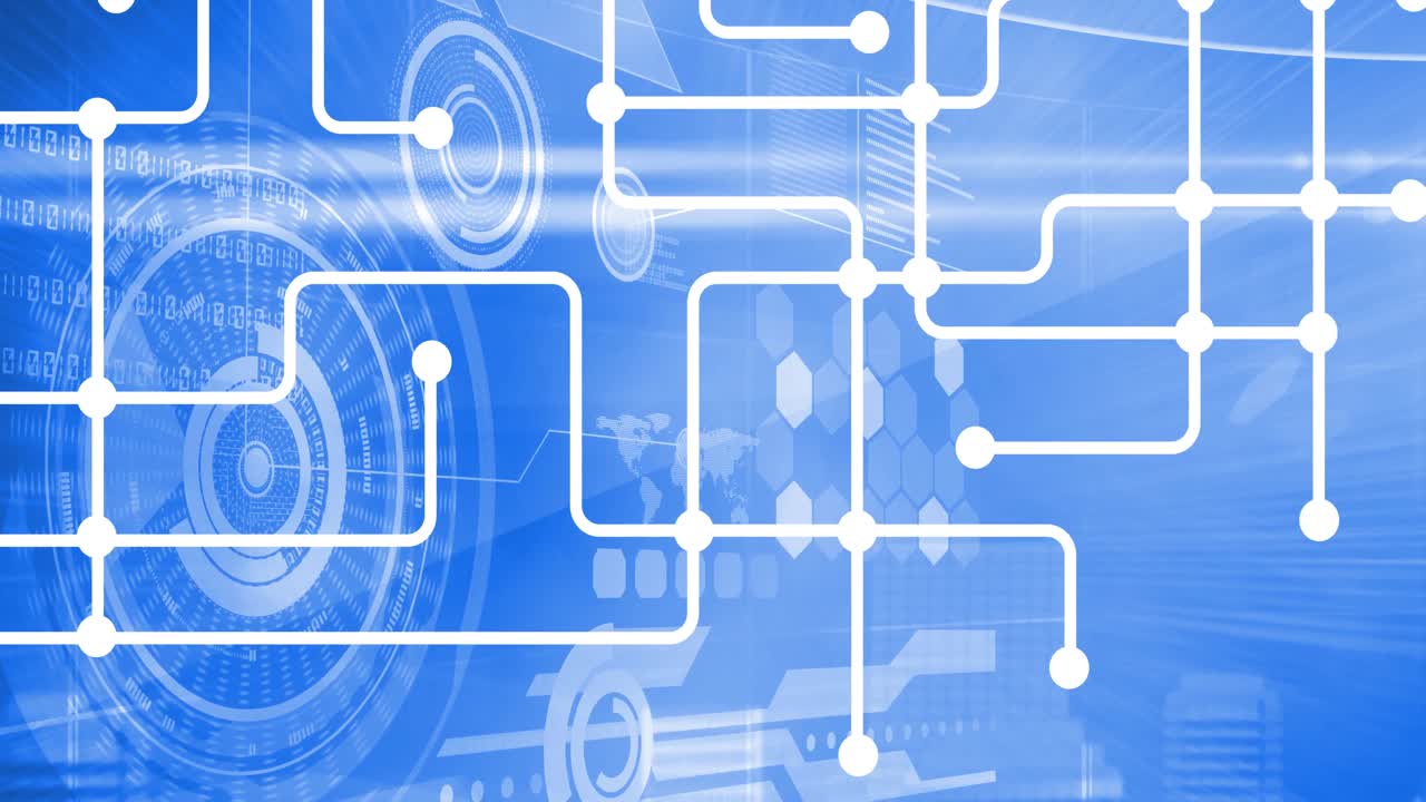 백그라운드에서 데이터 처리를 통해 연결 네트워크의 애니메이션