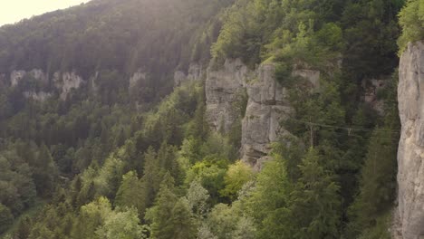 Showing-the-via-ferrata-"ladders-of-death"-in-france-from-the-drone-perspective