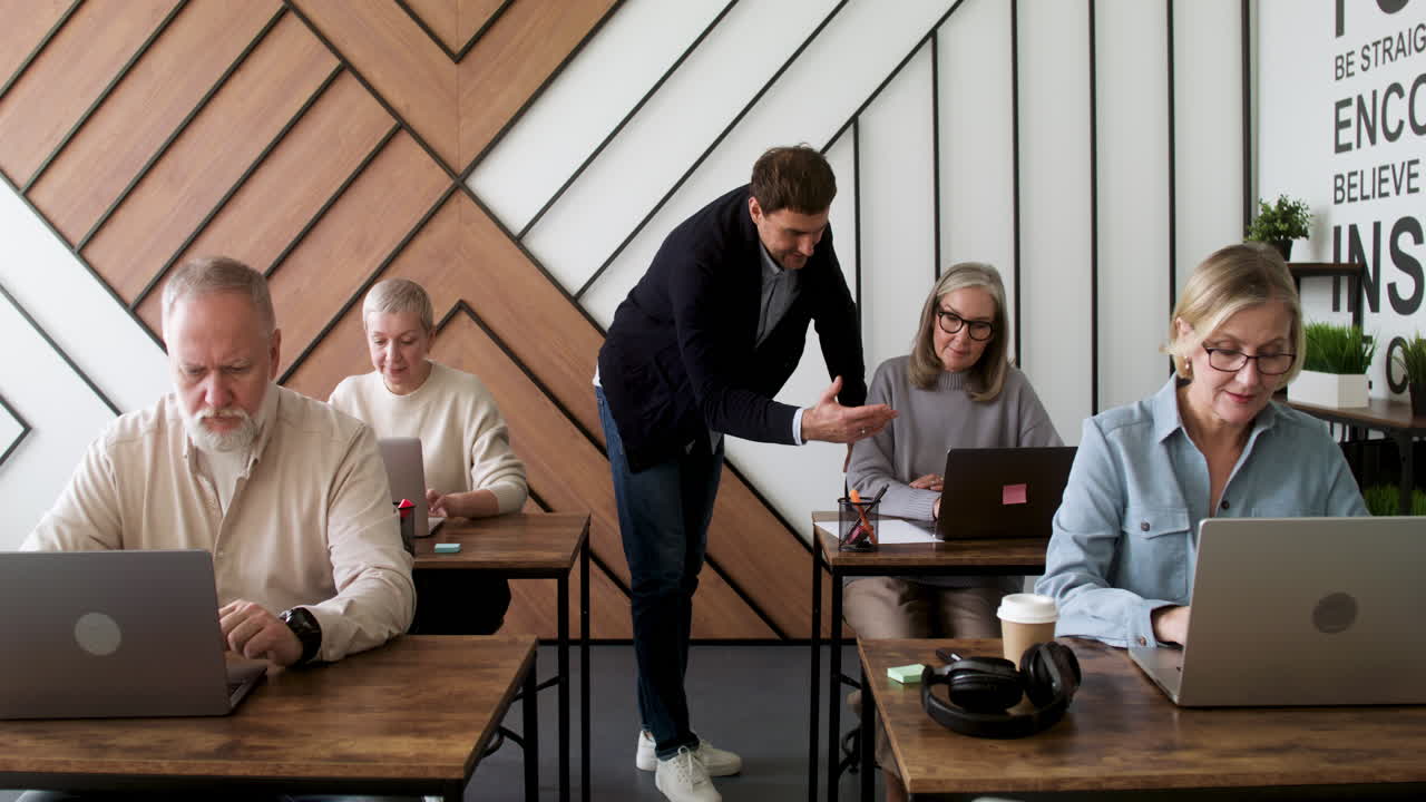 Adults students in classroom