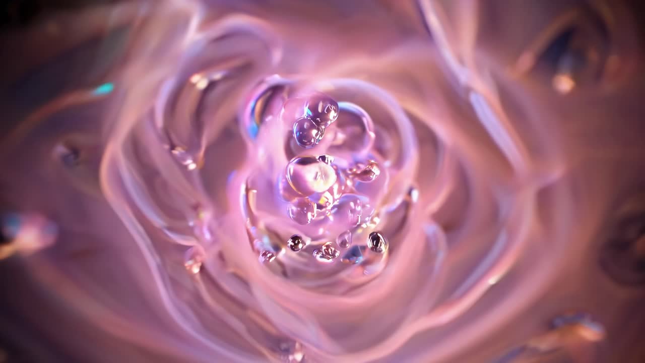 Abstract Water Droplet Art