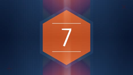 countdown timer graphic - number 7