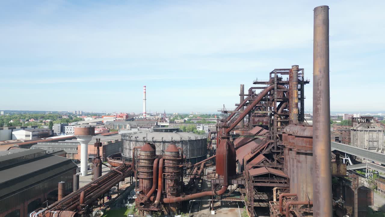 vista aérea de la antigua zona industrial de dolní vítkovice en la ostrava