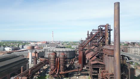 aerial view of the old industrial area of dolní vítkovice in ostrava