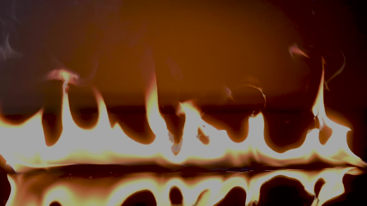 노란 불꽃 움직임 물체