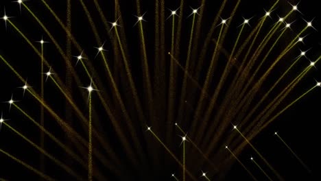 animatie van vuurwerk op zwarte achtergrond